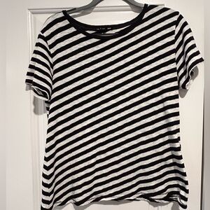 Rag & Bone - Black and White Striped T-Shirt - Size S